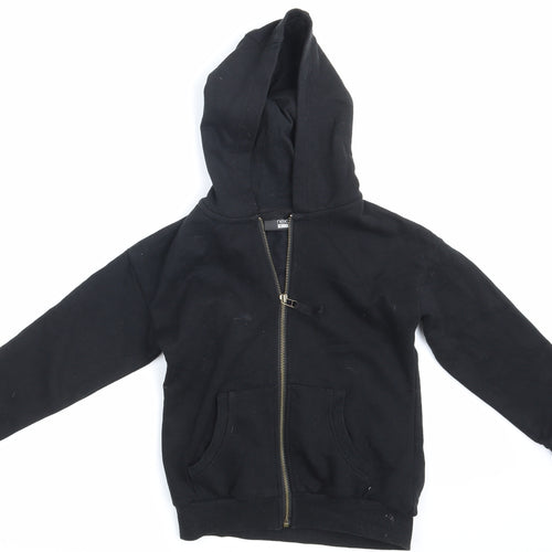 NEXT Boys Black   Full Zip Hoodie Size 7 Years