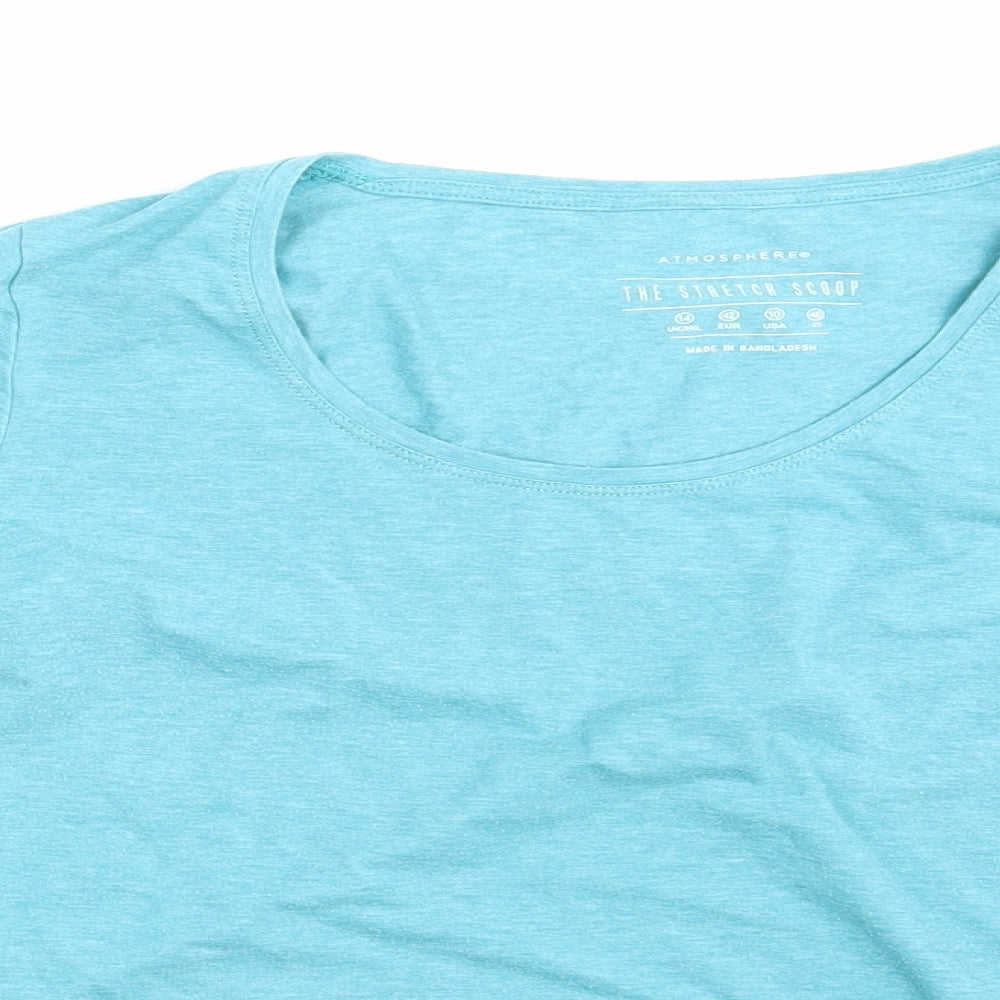 Atmosphere Womens Green   Basic T-Shirt Size 14
