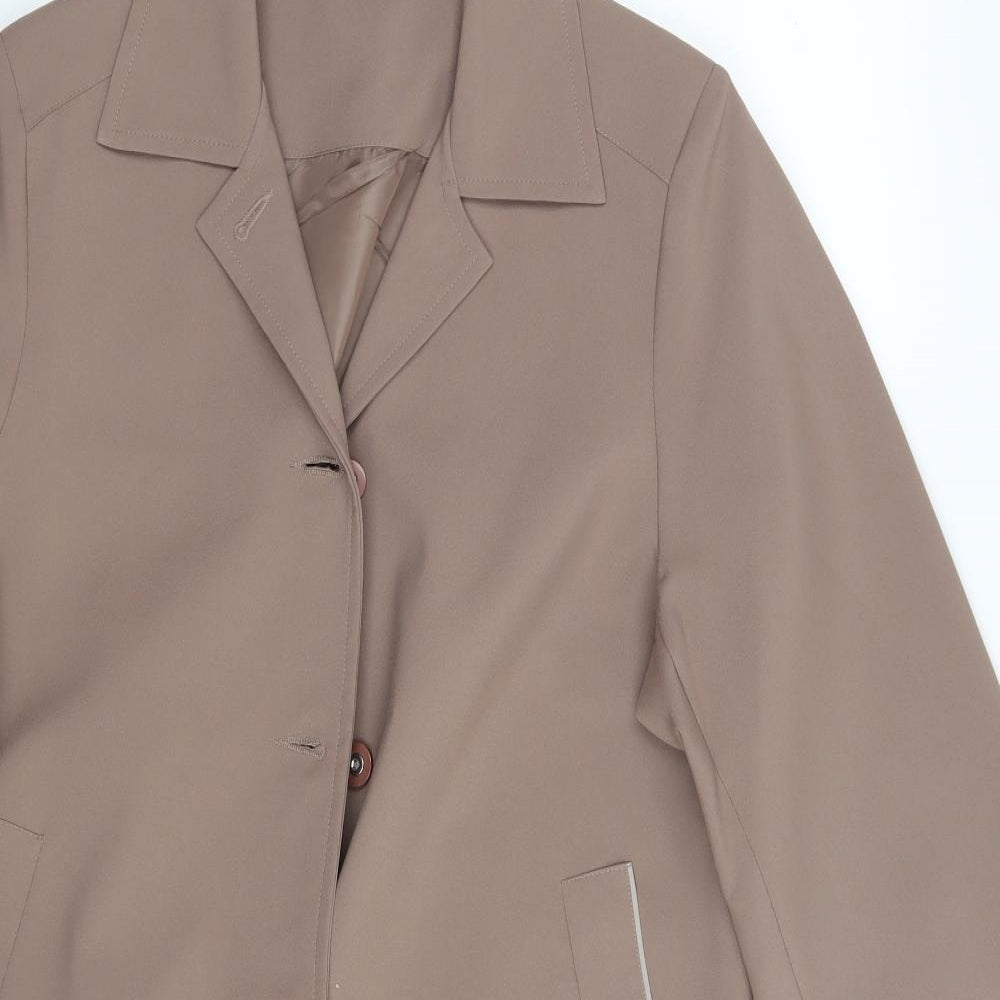 Deanes  Womens Purple   Overcoat Coat Size 16