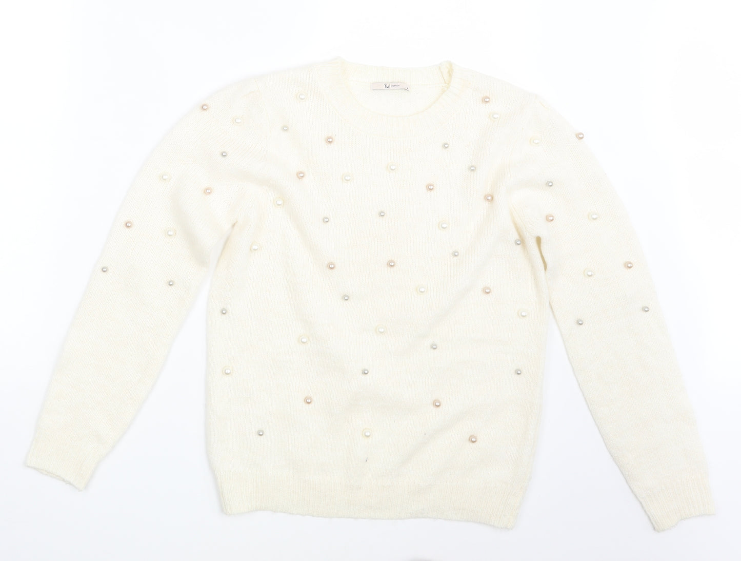 TU Womens Ivory   Pullover Jumper Size 10
