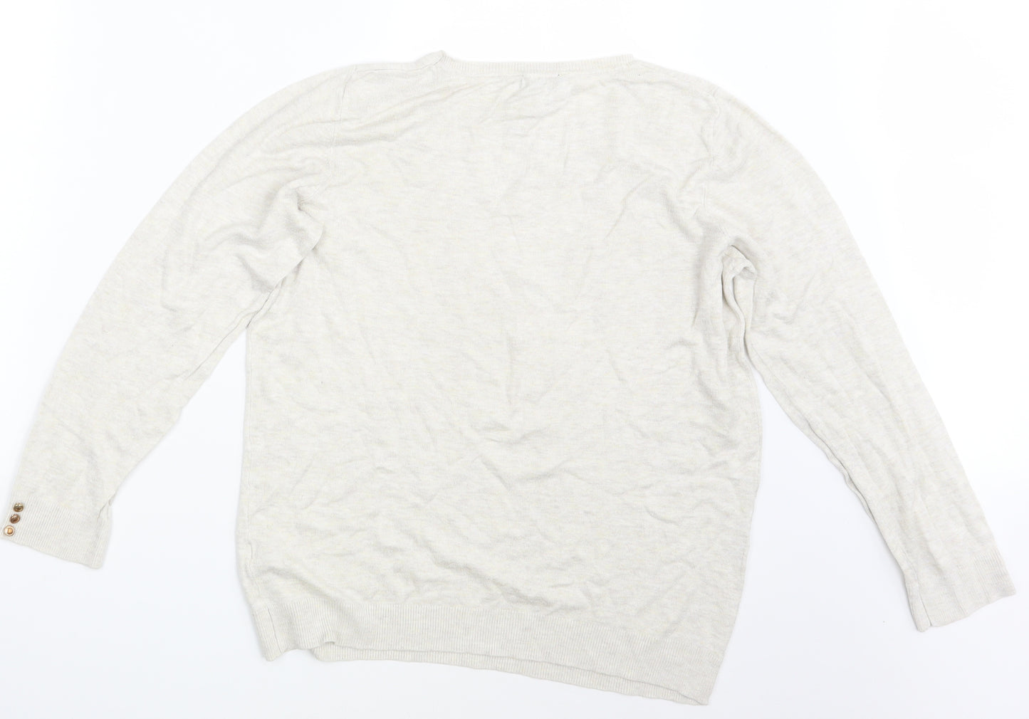 Dorothy Perkins Womens Beige   Pullover Sweatshirt Size 18