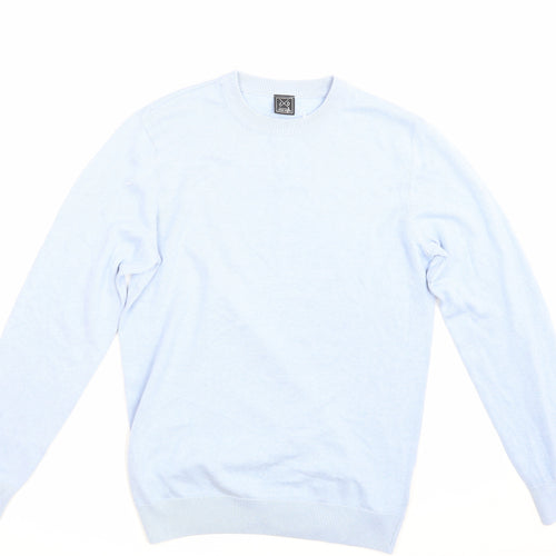 John Devin Mens Blue   Pullover Sweatshirt Size M