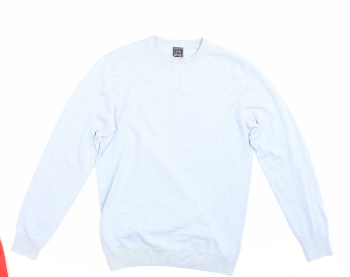 John Devin Mens Blue   Pullover Sweatshirt Size M