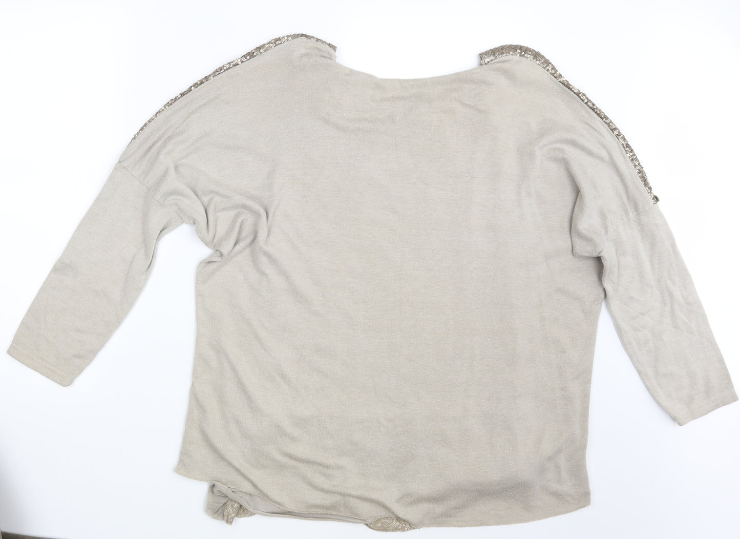 Made in Italy Womens Beige   Pullover Jumper One Size