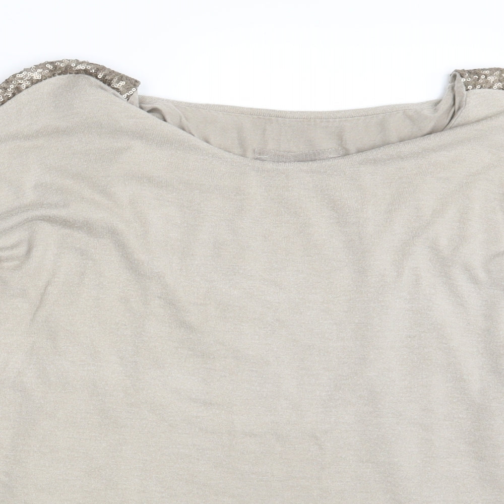 Made in Italy Womens Beige   Pullover Jumper One Size