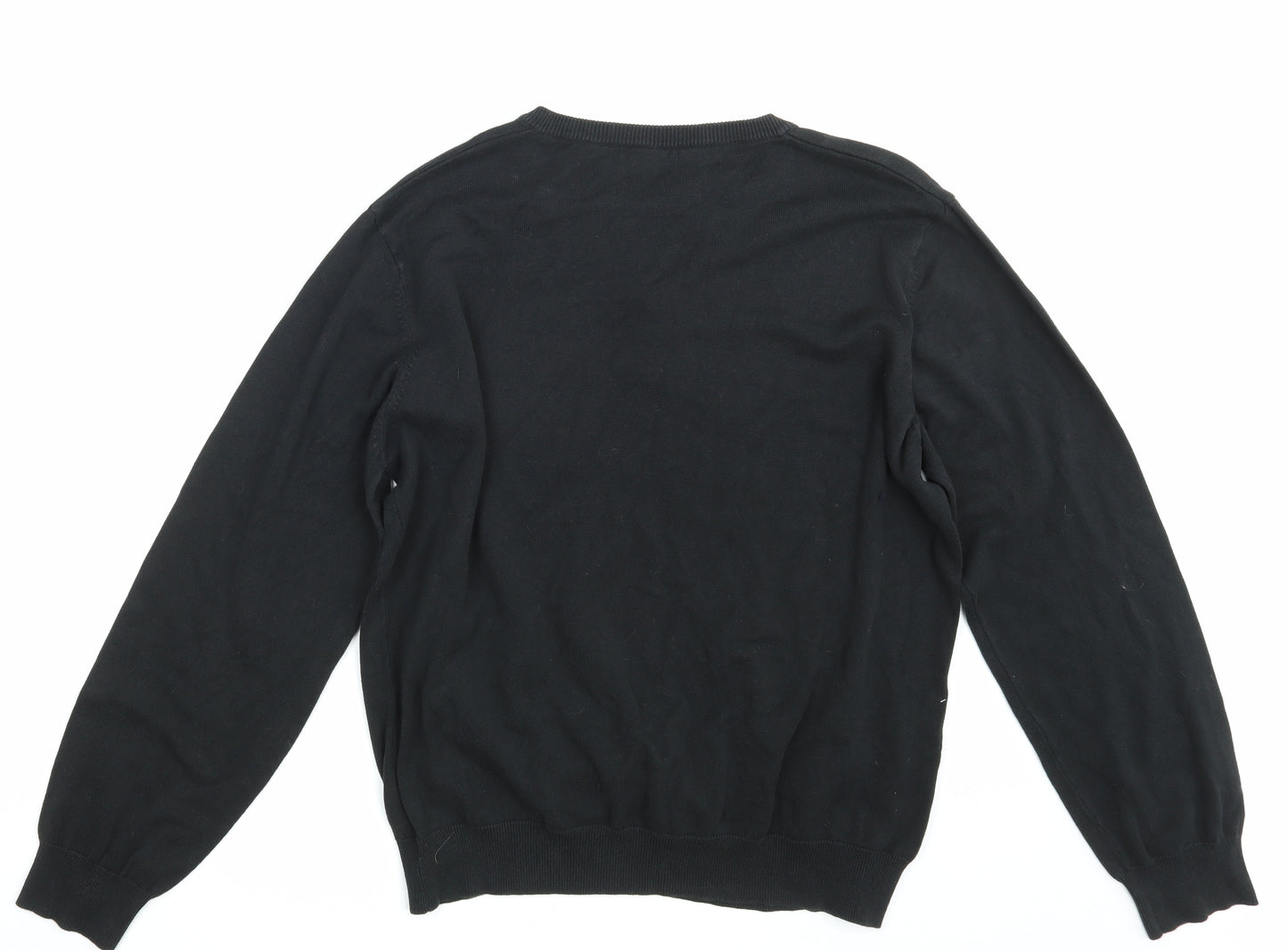 New Look Mens Black   Pullover Sweatshirt Size 2XL