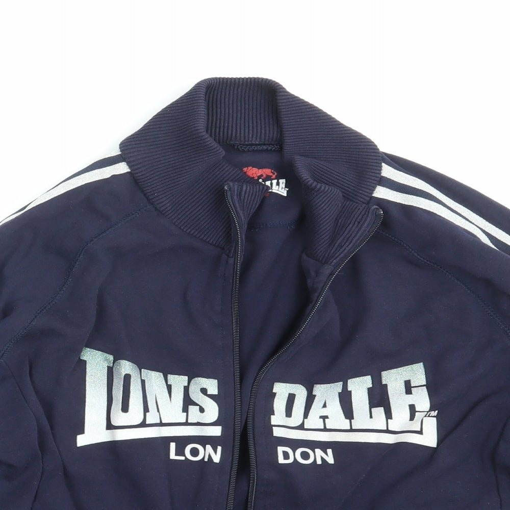 Lonsdale Womens Blue   Full Zip Jumper Size 6