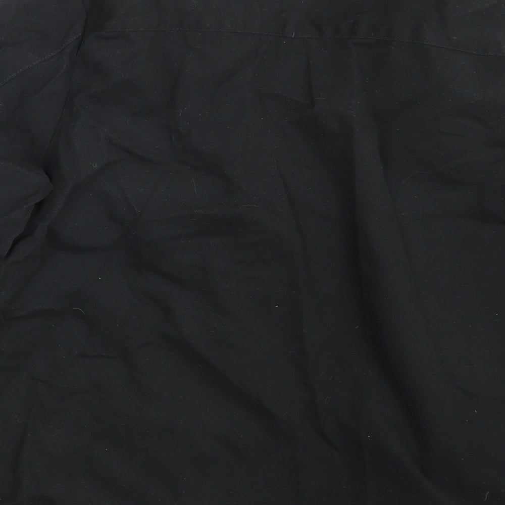 Threadbare Mens Black  Denim  Button-Up Size L