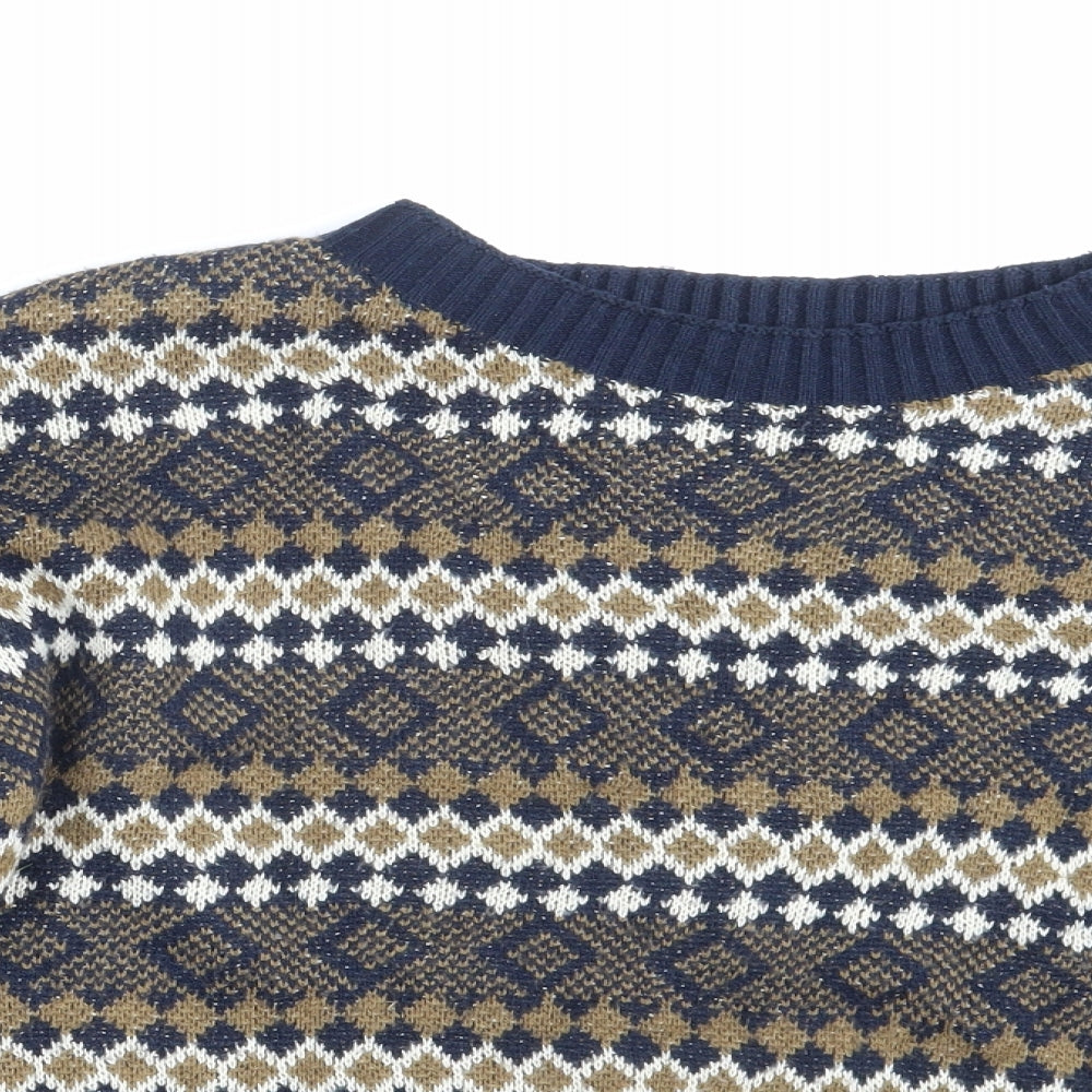 Preworn Womens Multicoloured Fair Isle  Pullover Jumper One Size