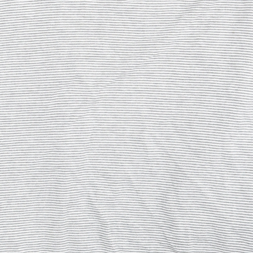 NEXT Mens Grey Striped  Cardigan Jumper Size L