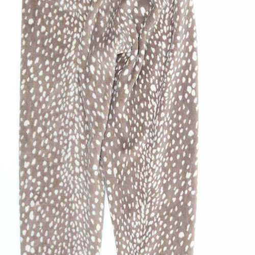 Primark Womens Brown Polka Dot  Jogger Trousers Size 6 L29 in