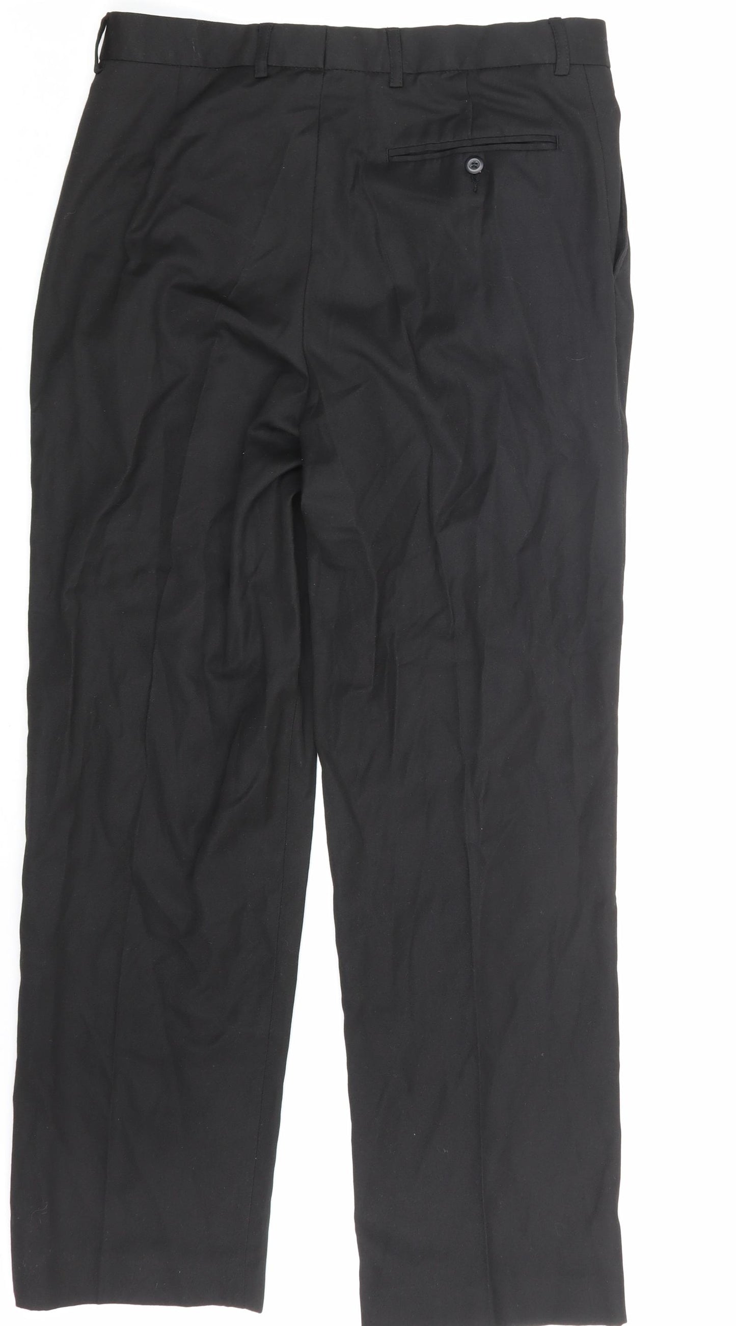 George Mens Black   Trousers  Size 32 in L31 in