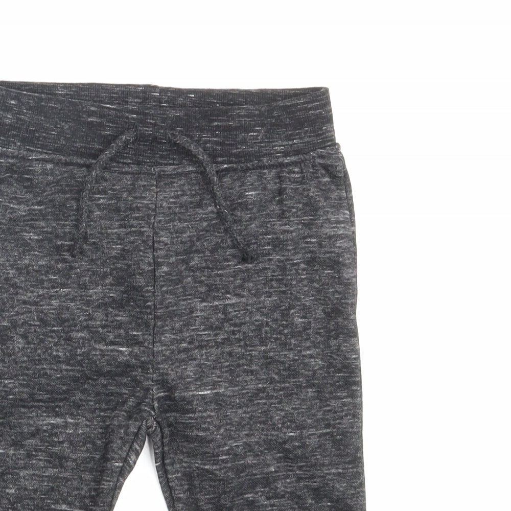 Primark Boys Black Spotted  Jogger Leggings Size 18-24 Months  - Waist 20in; Inside leg 11in