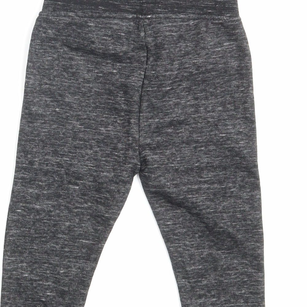 Primark Boys Black Spotted  Jogger Leggings Size 18-24 Months  - Waist 20in; Inside leg 11in