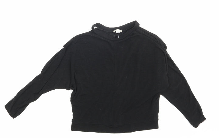River Island Girls Black   Pullover Sweatshirt Size 11-12 Years