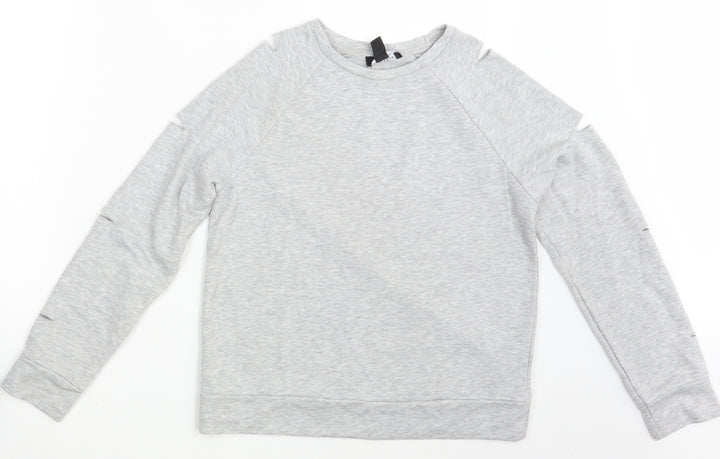 New Look Girls Grey   Pullover Sweatshirt Size 12-13 Years
