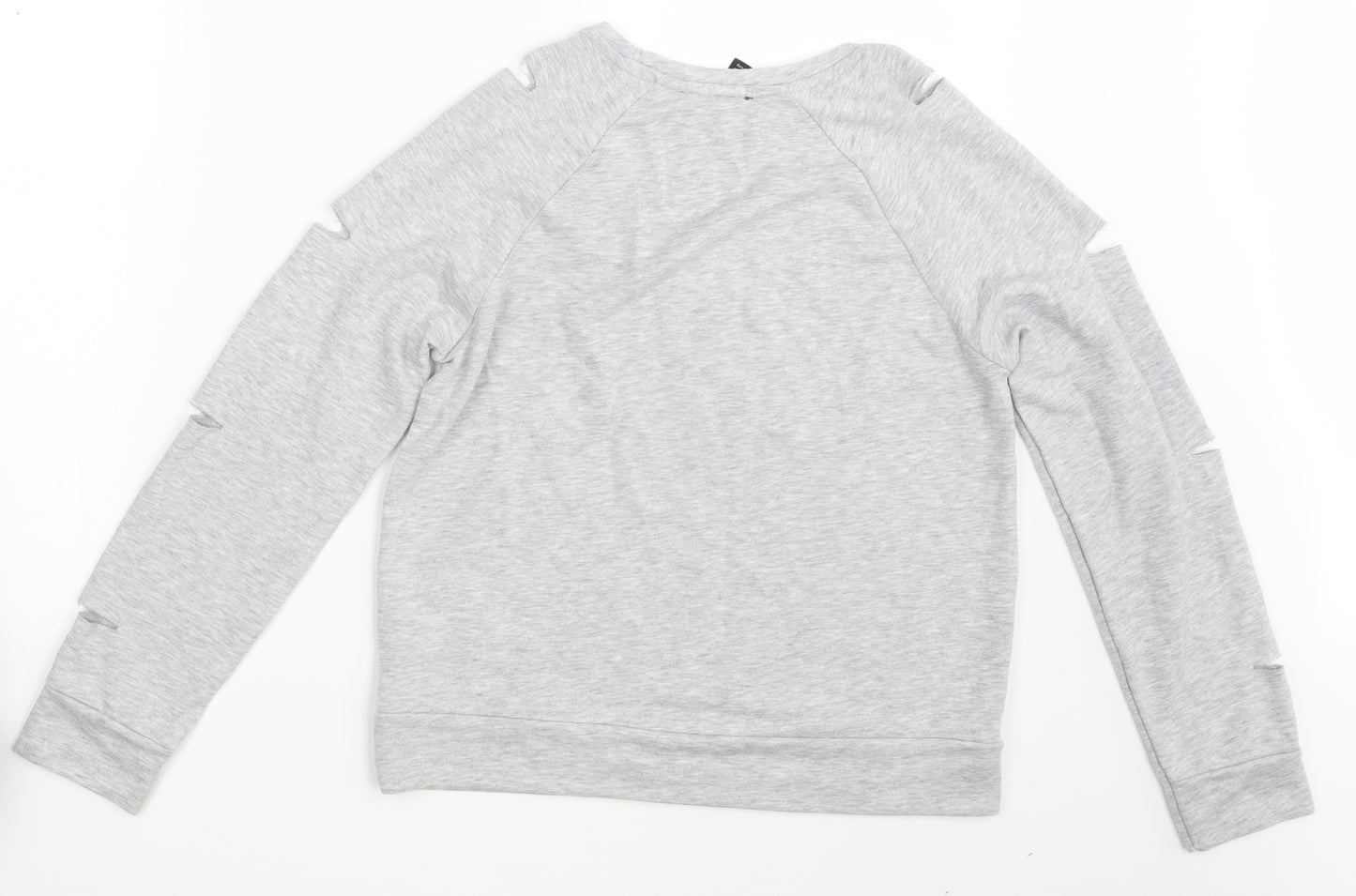 New Look Girls Grey   Pullover Sweatshirt Size 12-13 Years