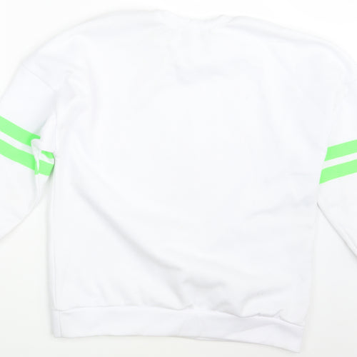Boohoo Womens White   Pullover Jumper Size 14