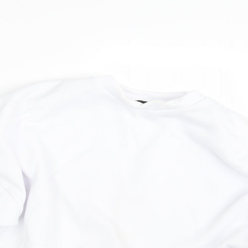 Boohoo Womens White   Pullover Jumper Size 14
