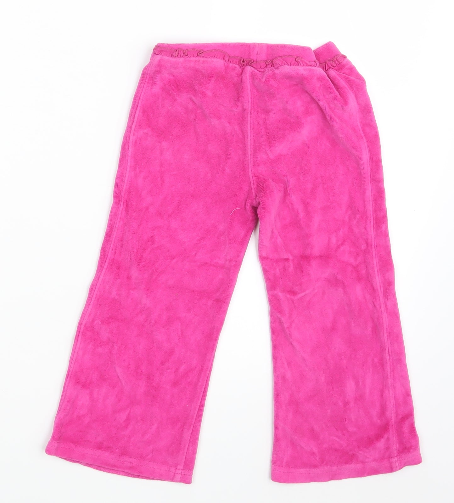 George Girls Pink  Velvet Bloomer Trousers Size 3-4 Years - Inside Leg 14 Inches
