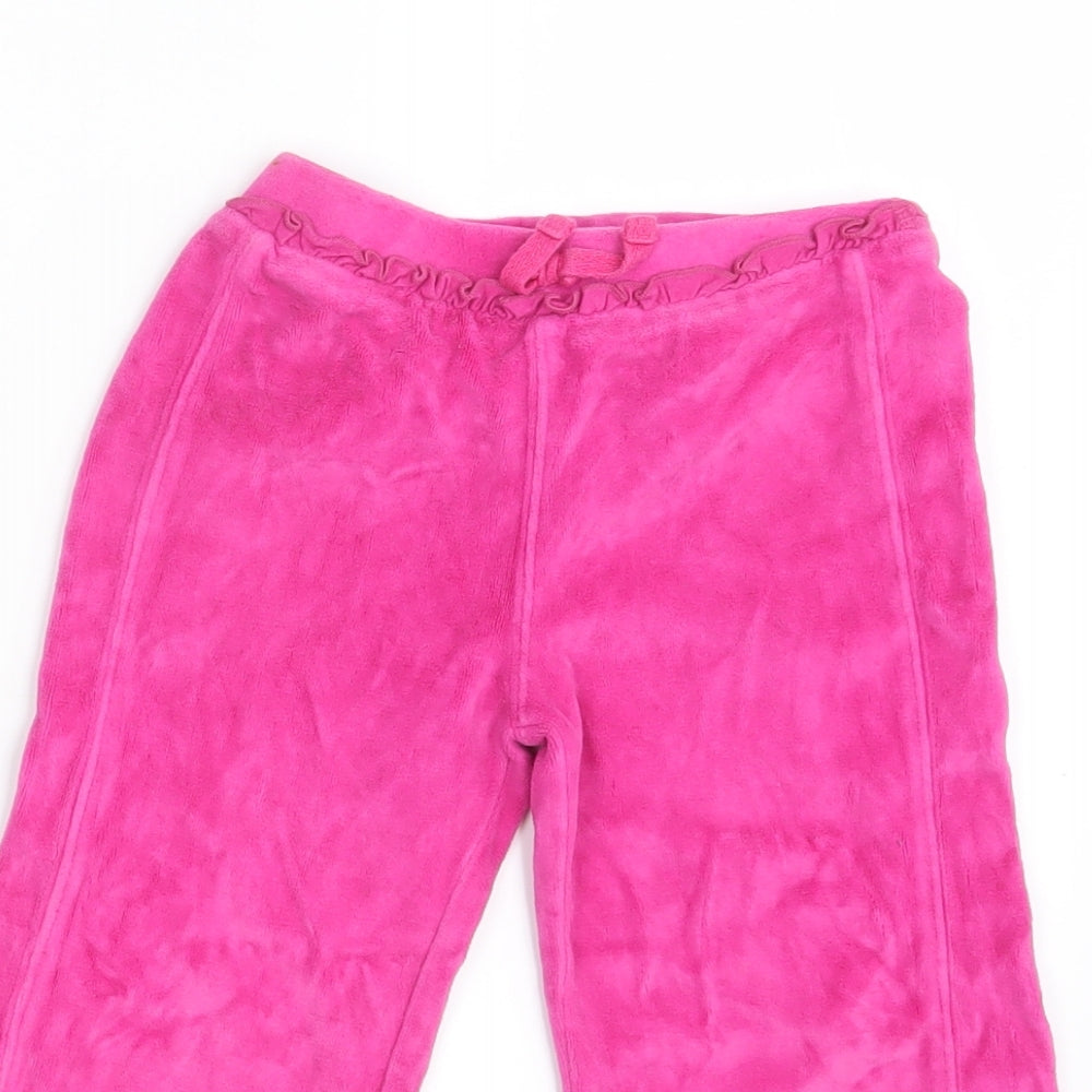 George Girls Pink  Velvet Bloomer Trousers Size 3-4 Years - Inside Leg 14 Inches