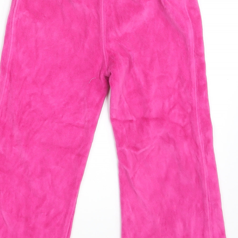 George Girls Pink  Velvet Bloomer Trousers Size 3-4 Years - Inside Leg 14 Inches