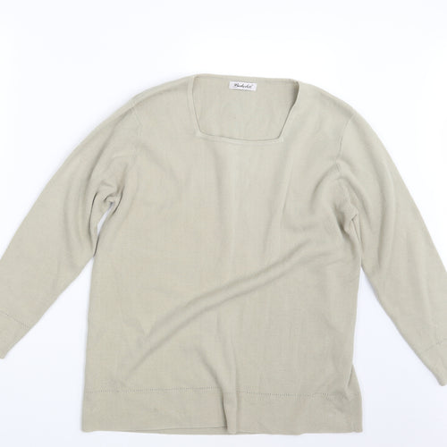 Berkertex Womens Beige   Pullover Sweatshirt Size 14