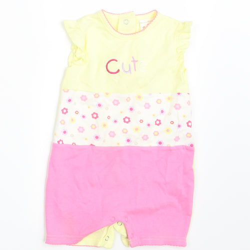 Morris Mouse Girls Multicoloured Floral  Babygrow One-Piece Size 3-6 Months  - Cute