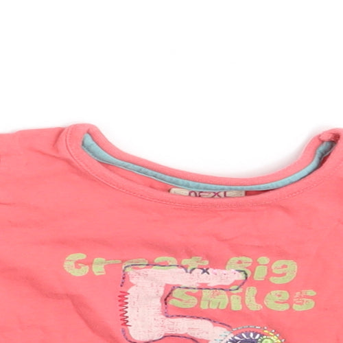 NEXT Girls Pink   Basic T-Shirt Size 6-9 Months