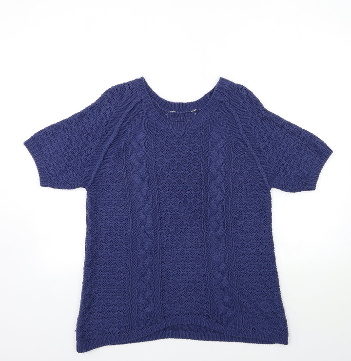 Dorothy Perkins Womens Blue  Knit Pullover Jumper Size 12