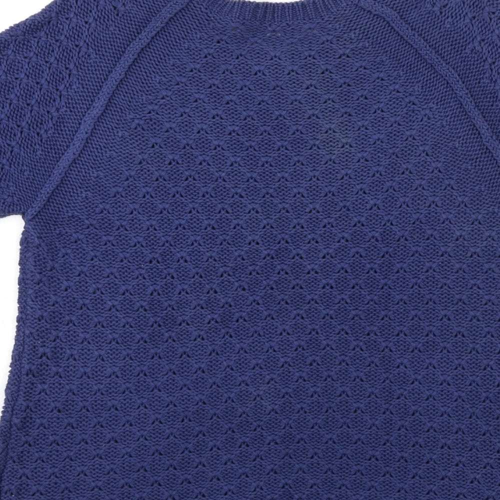 Dorothy Perkins Womens Blue  Knit Pullover Jumper Size 12
