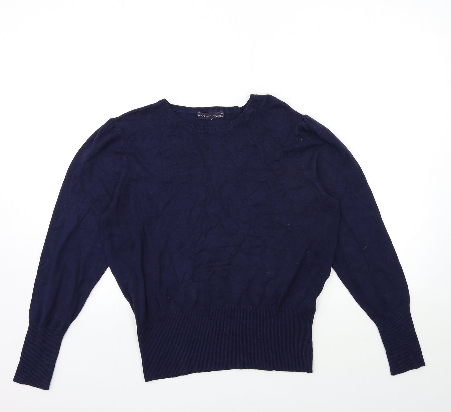 Marks and Spencer Womens Blue  Knit Pullover Jumper Size 16