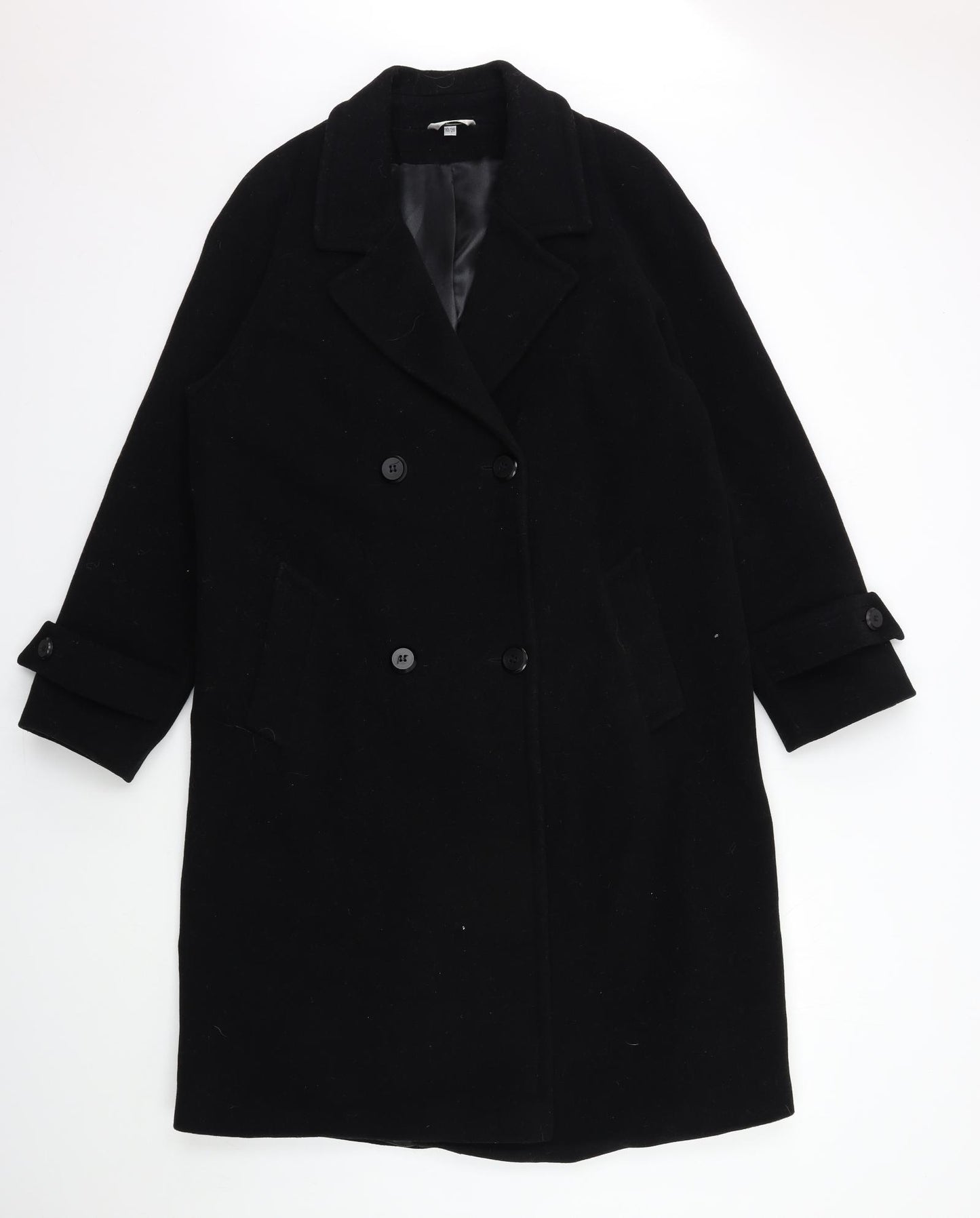 Klass Womens Black   Overcoat Coat Size 10