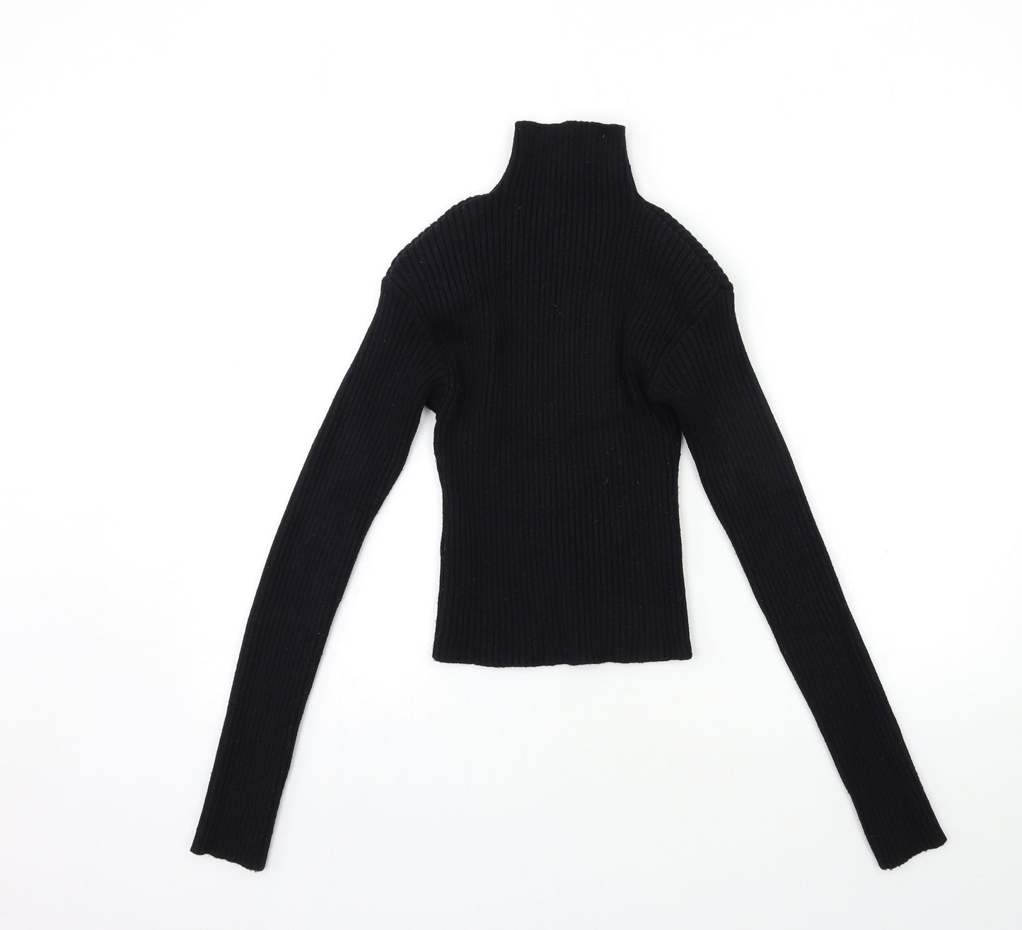 Zara Womens Black  Knit Pullover Jumper Size S