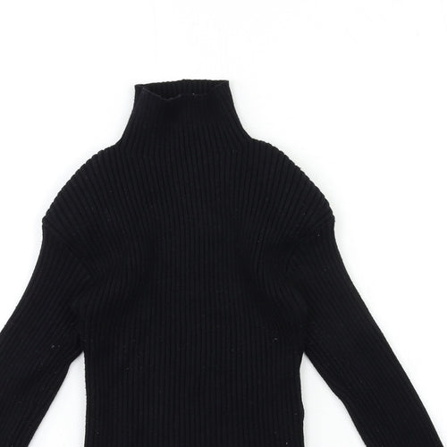 Zara Womens Black  Knit Pullover Jumper Size S