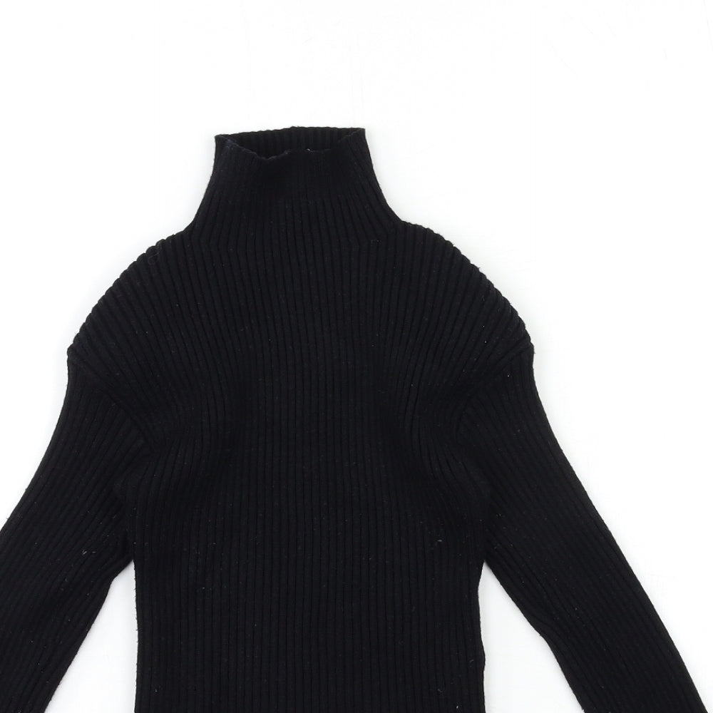 Zara Womens Black  Knit Pullover Jumper Size S