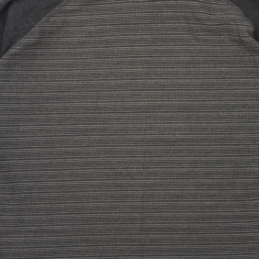 Mountain Warehouse Mens Green Striped  Pullover Sweatshirt Size L