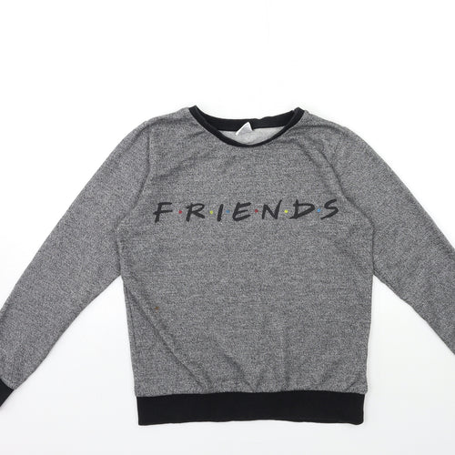 FRIENDS Womens Grey   Pullover Sweatshirt Size 6  - FRIENDS