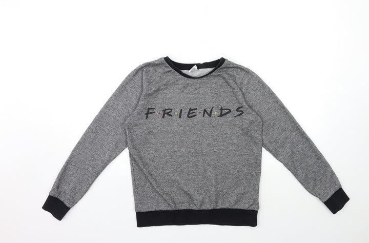 FRIENDS Womens Grey Pullover Sweatshirt Size 6 - FRIENDS