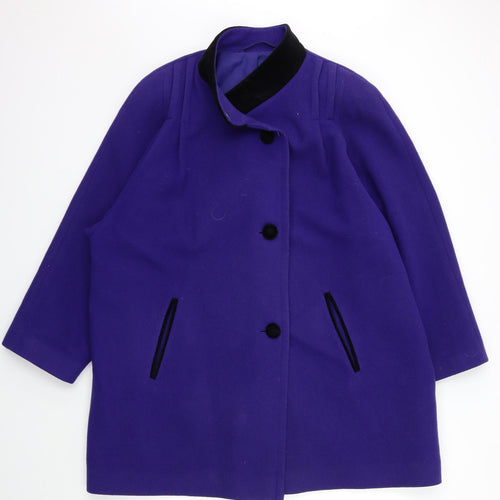 C&A Womens Purple   Overcoat Coat Size 18