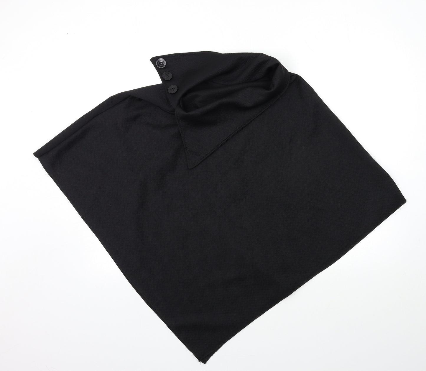 Preworn Womens Black   Jacket Coat One Size  - poncho