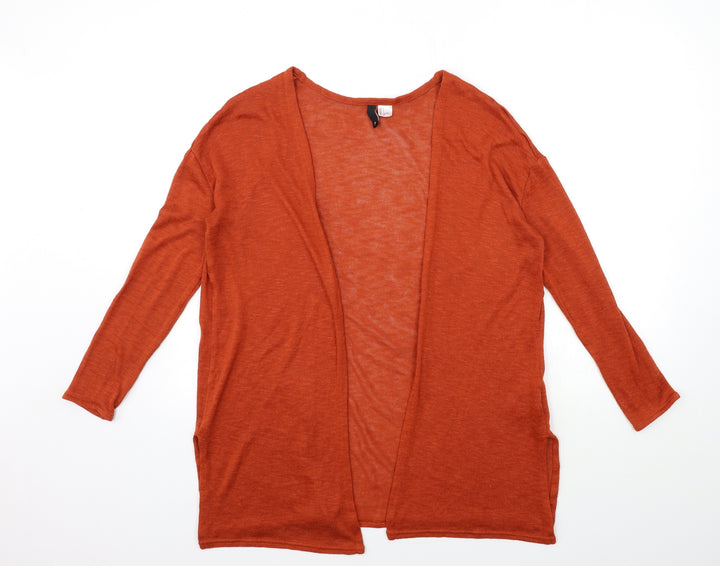 H&M Womens Brown Knit Cardigan Jumper Size S