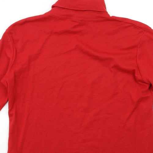 BEING CASUAL Womens Red   Basic T-Shirt Size 12