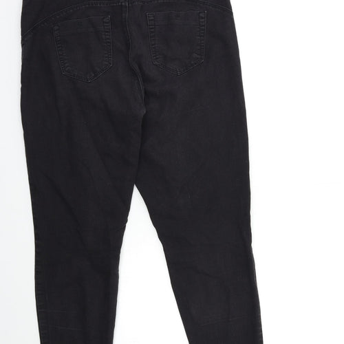 Denim & Co. Womens Black  Denim Jegging Jeans Size 14 L27 in