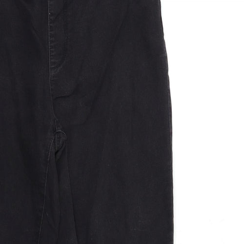 Denim & Co. Womens Black  Denim Jegging Jeans Size 14 L27 in