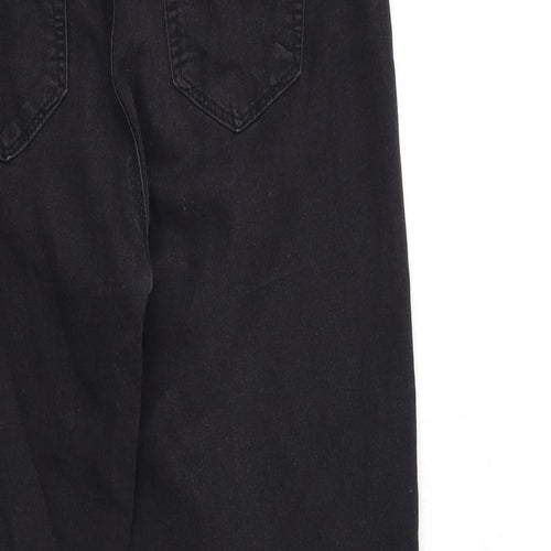 Denim & Co. Womens Black  Denim Jegging Jeans Size 14 L27 in