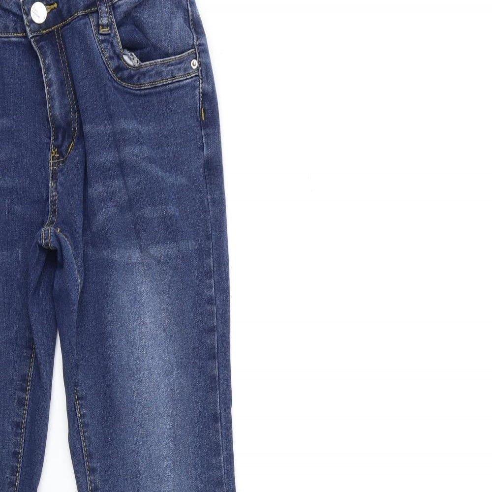 SheIn Womens Blue  Denim Flared Jeans Size S L30 in