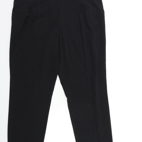 M&Co Womens Black   Trousers  Size 12 L29 in