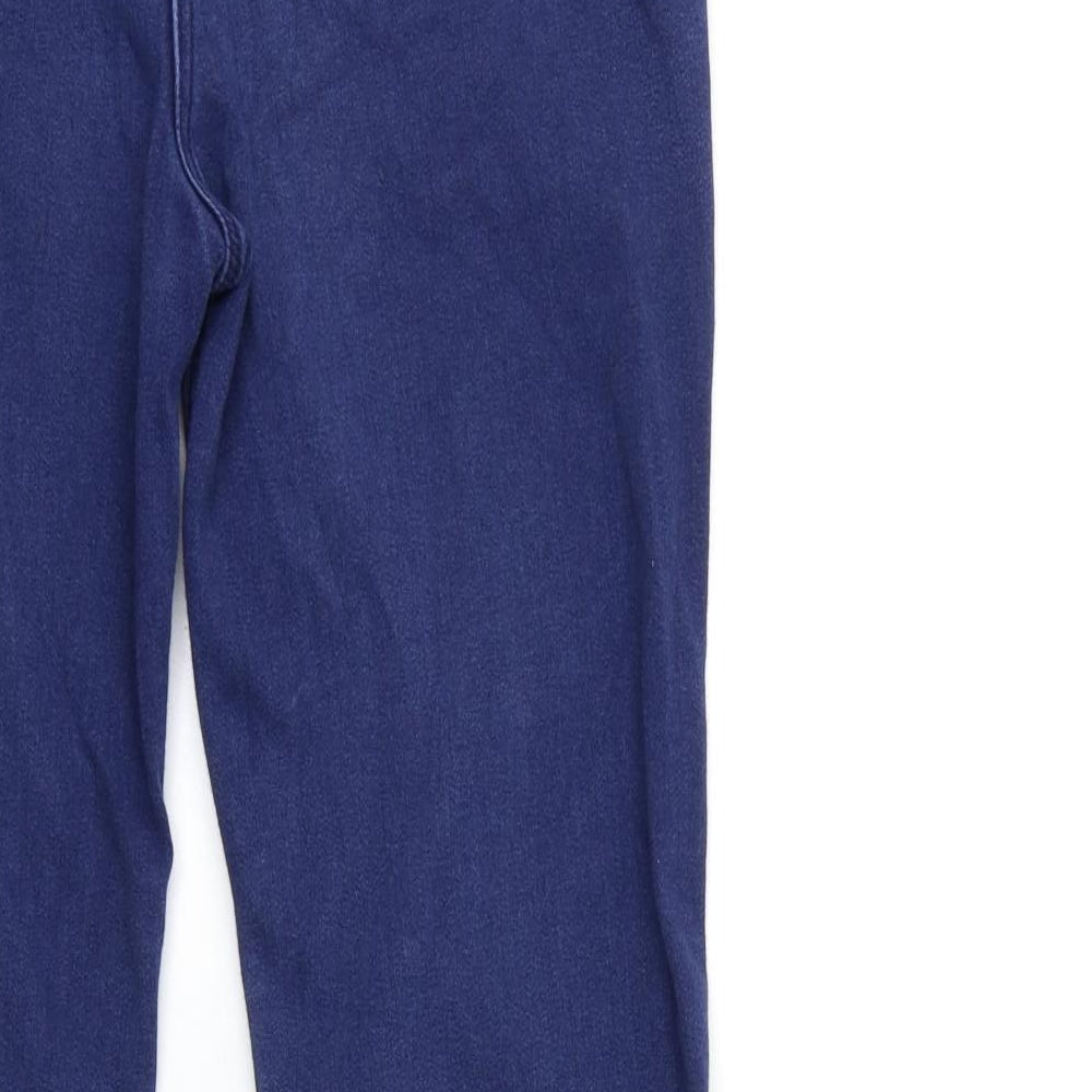 Marks and Spencer Womens Blue  Denim Straight Jeans Size 14 L29 in