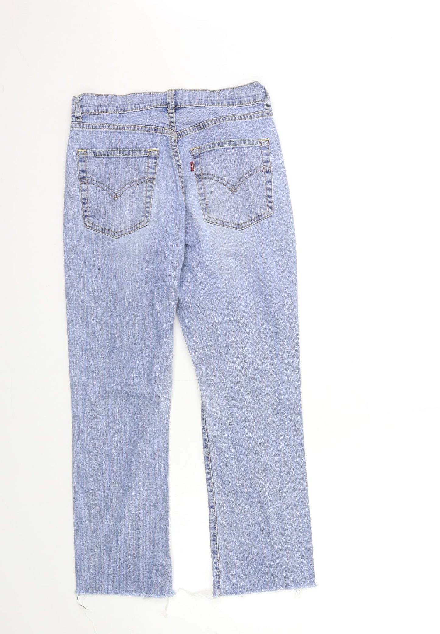 Levi's Womens Blue  Denim Straight Jeans Size 26 in L26 in